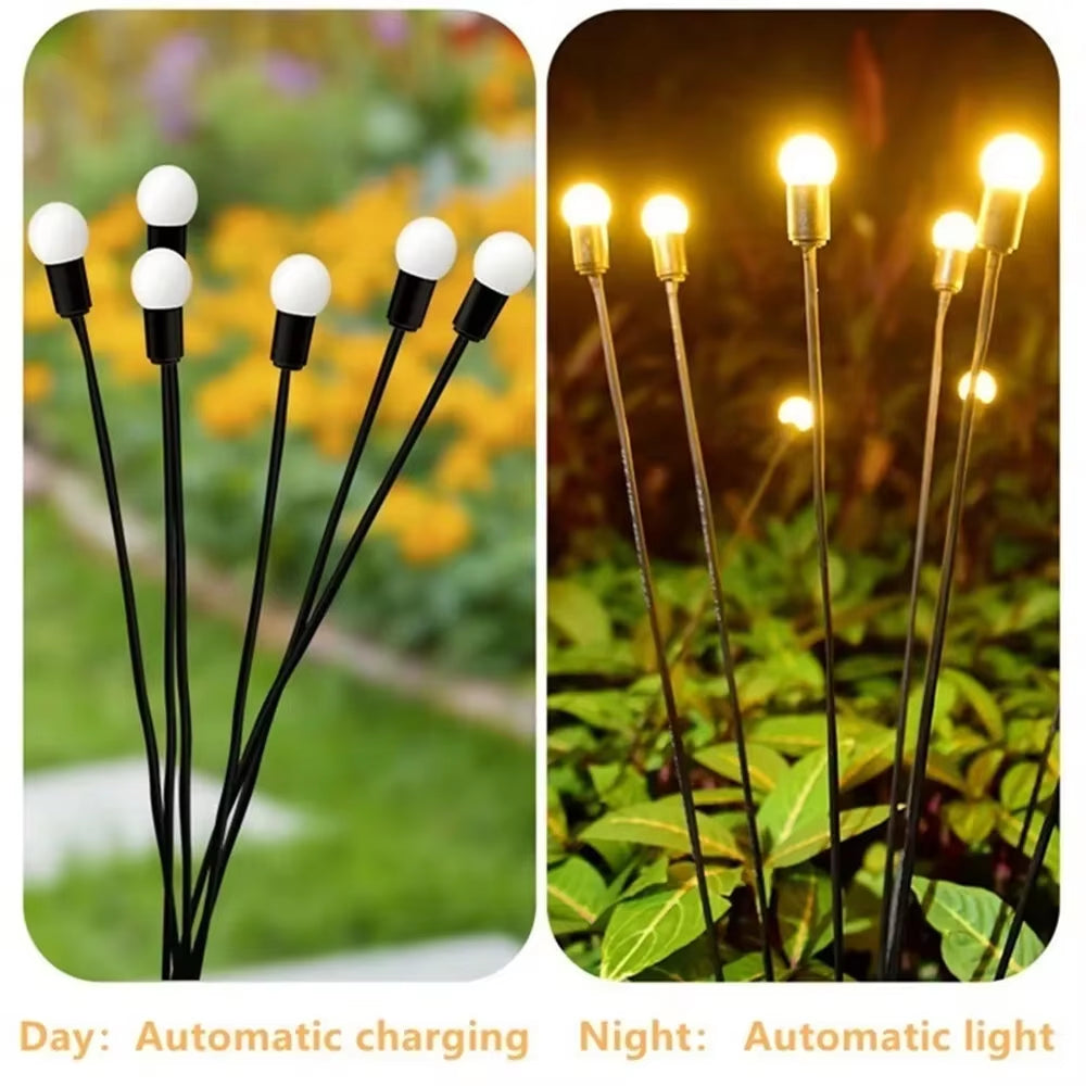 Solar Outdoor Lights Firefly Lights Courtyard Lights Villa Atmosphere Lights Garden Decoration Lights Waterproof Lawn Lights