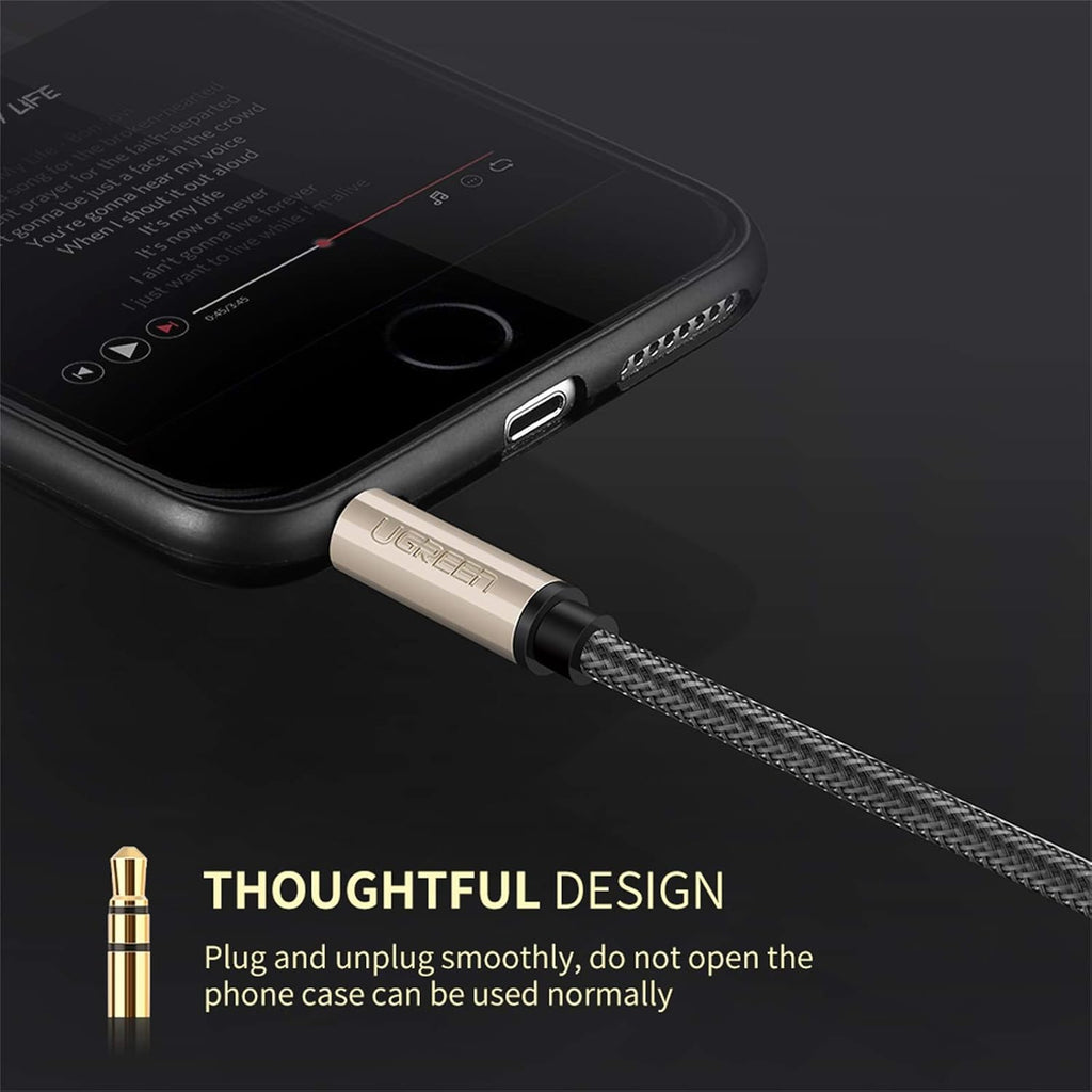 3.5Mm Male to Male Auxiliary Aux Stereo Professional Hifi Cable with Silver-Plating Copper Core, Gold Plated, Nylon Braid, Tangle-Free for for Audiophile/Musical Lovers ,Silver 2M 6Ft