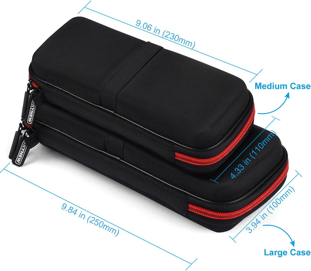 Hard Travel Case Fit for Ravpower 26800/20100/20000Mah, Anker Power Core 26800Mah/Powercore +26800Mah, Dulla M50000 Power Bank 12000Mah, ROMOSS 30000Mah, Lab599 Tx500 Radio by  (Large Black)