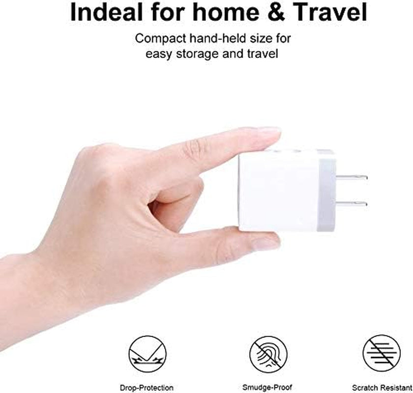 USB Charging Plug, Wall Charger Adapter,  3Pack Universal Travel 3.1A 3Muti Port Fast Charging Block Compatible with Iphone 16 15 14 13 12 SE 11Pro,Samsung Galaxy S24 S23 S22 S21 Ultra, Google
